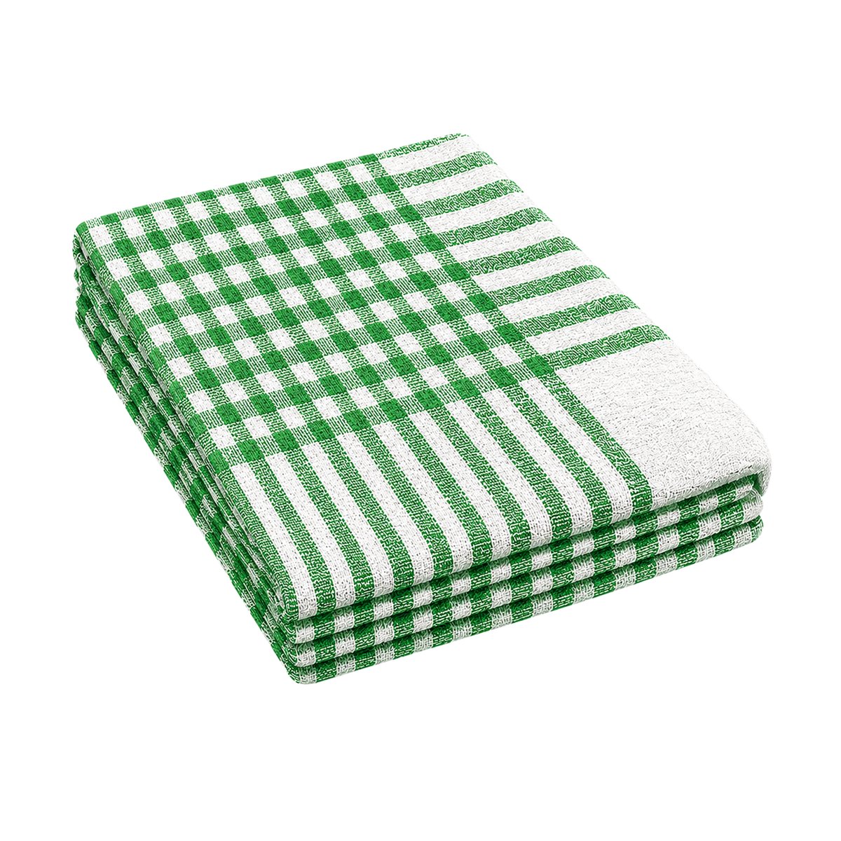 CHECKS DUSTER BIG GREEN