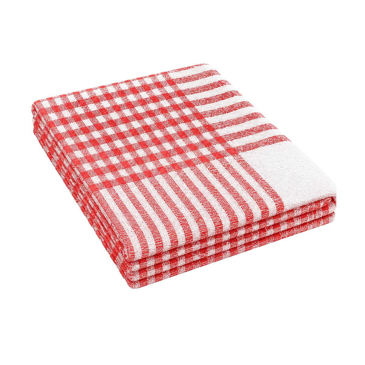 CHECKS DUSTER RED