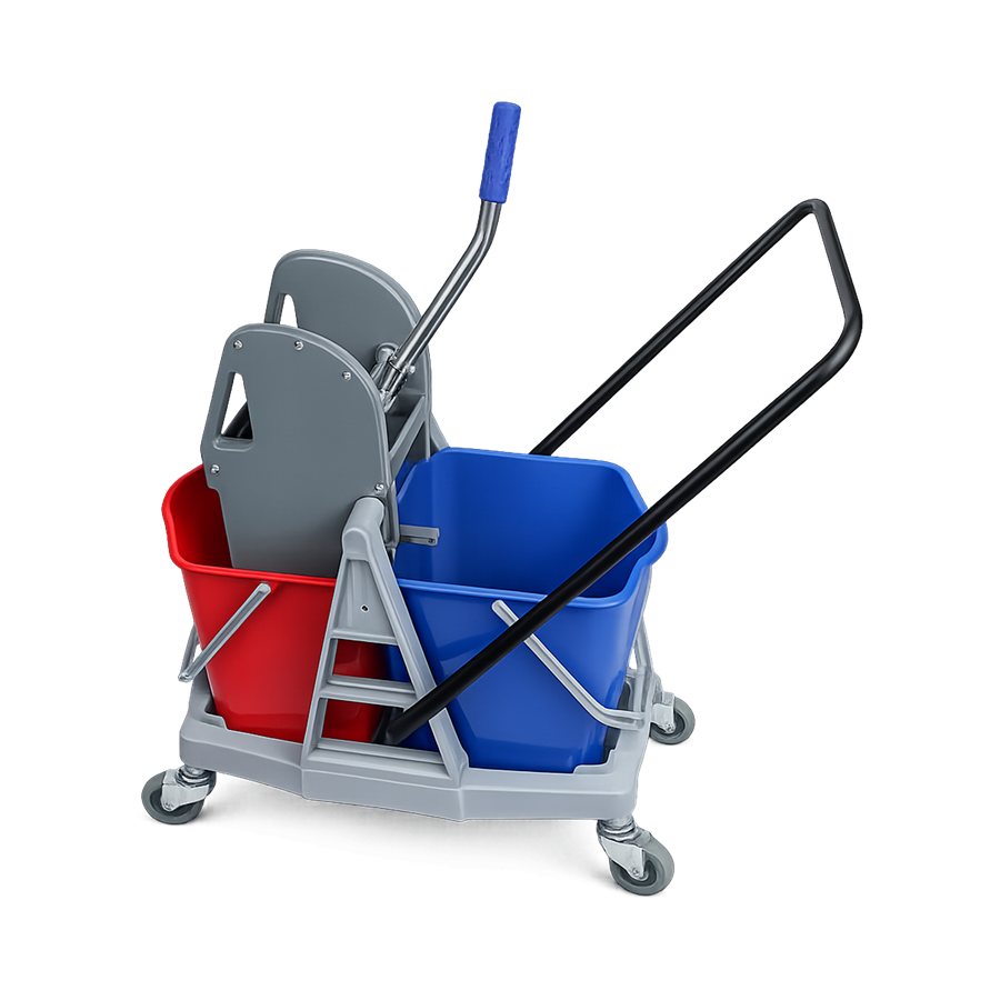 Mop Wringer Trolley Double Bucket