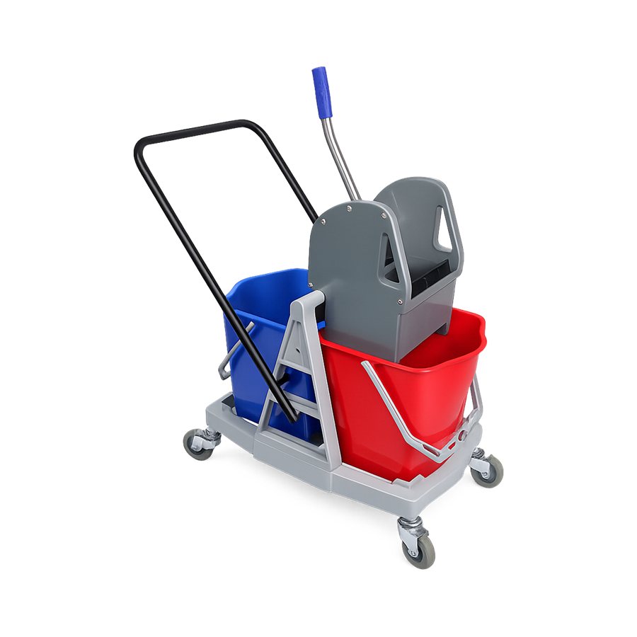 MOP WRINGER TROLLEY 50 LTR DOUBLE BUCKET HUGO